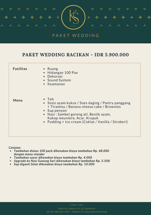 Paket Wedding Racikan