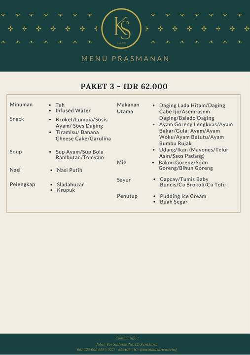 Menu Prasmanan 2